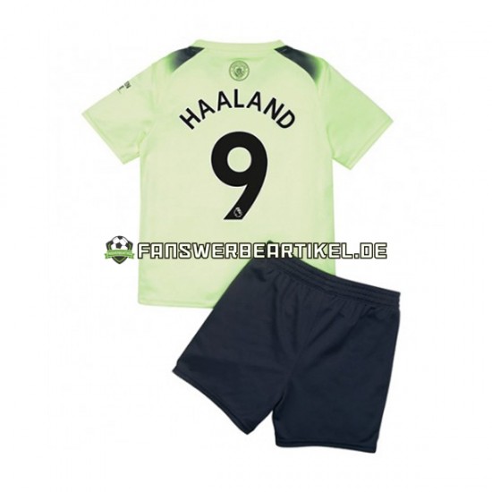 Haaland 9 Trikot Manchester City Kinder Ausweich ausrüstung 2022-2023 Kurzarm