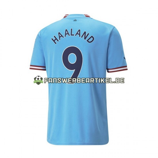 Haaland 9 Trikot Manchester City Herren Heimausrüstung 2022-2023 Kurzarm