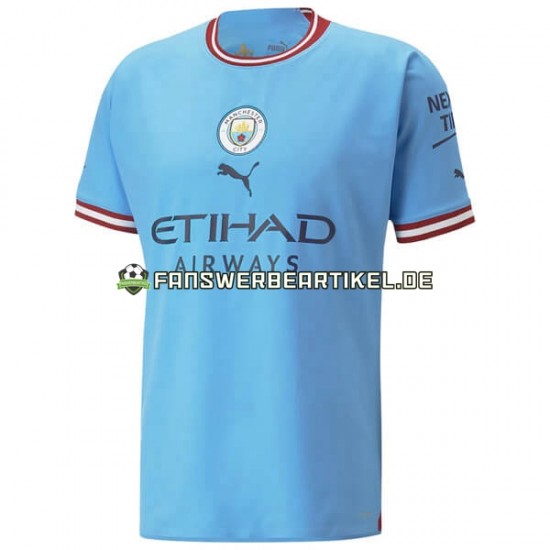 Trikot Manchester City Herren Heimausrüstung 2022-2023 Kurzarm