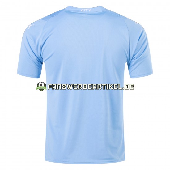 Trikot Manchester City Herren Heimausrüstung 2023-2024 Kurzarm