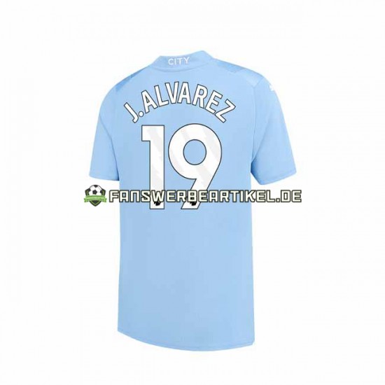 J. ALVAREZ 19 Trikot Manchester City Herren Heimausrüstung 2023-2024 Kurzarm