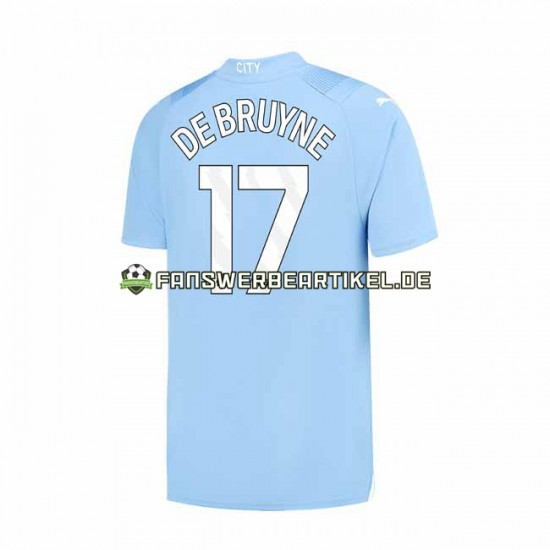 Kevin De Bruyne 17 Trikot Manchester City Herren Heimausrüstung 2023-2024 Kurzarm