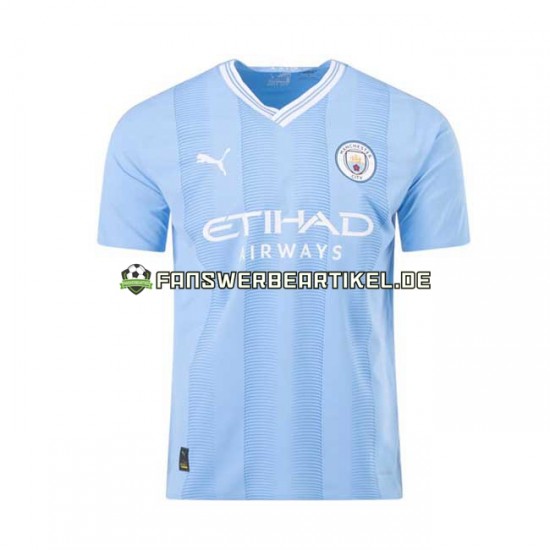 Kevin De Bruyne 17 Trikot Manchester City Herren Heimausrüstung 2023-2024 Kurzarm