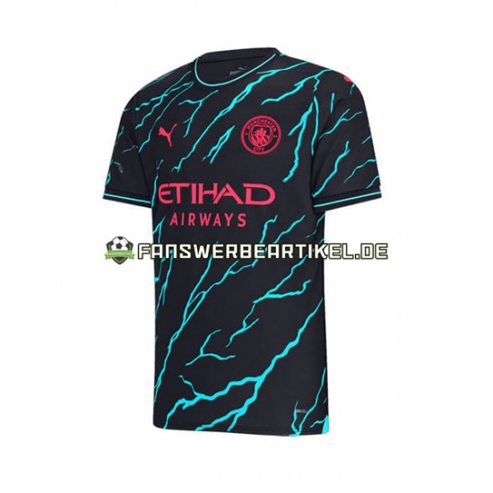 Kevin De Bruyne 17 Trikot Manchester City Herren Ausweich ausrüstung 2023-2024 Kurzarm