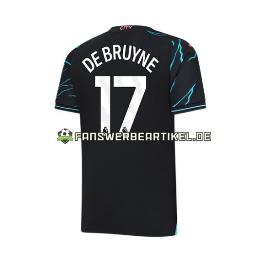 Kevin De Bruyne 17 Trikot Manchester City Herren Ausweich ausrüstung 2023-2024 Kurzarm