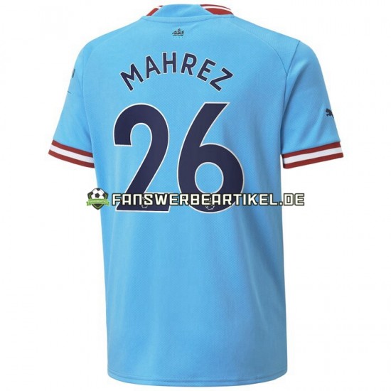 Mahrez 26 Trikot Manchester City Herren Heimausrüstung 2022-2023 Kurzarm