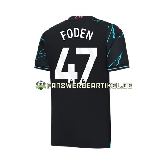 Phil Foden 47 Trikot Manchester City Herren Ausweich ausrüstung 2023-2024 Kurzarm