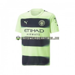 Trikot Manchester City Herren Ausweich ausrüstung 2022-2023 Kurzarm