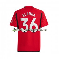 Anthony Elanga 36 Trikot Manchester United Herren Heimausrüstung 2023-2024 Kurzarm