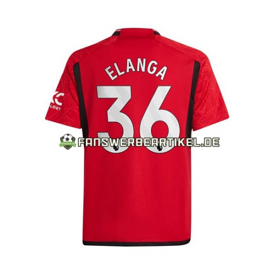 Anthony Elanga 36 Trikot Manchester United Herren Heimausrüstung 2023-2024 Kurzarm