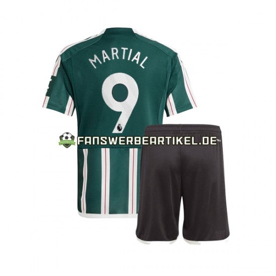 Anthony Martial 9 Trikot Manchester United Kinder Auswärtsausrüstung 2023-2024 Kurzarm