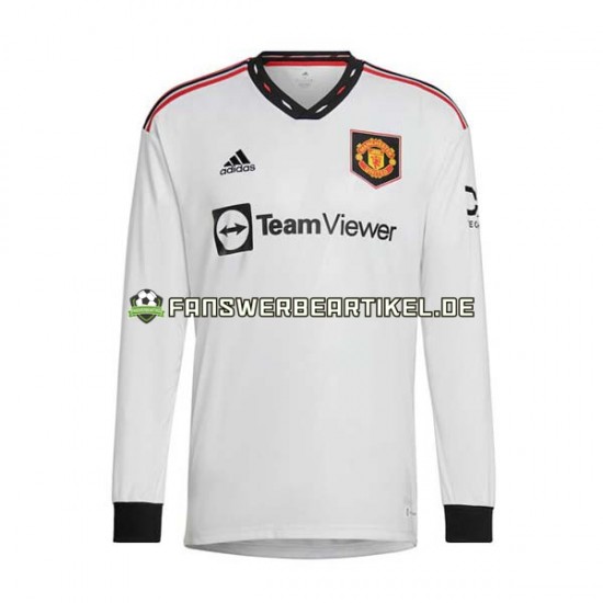 Trikot Manchester United Herren Auswärtsausrüstung 2022-2023 Langarm