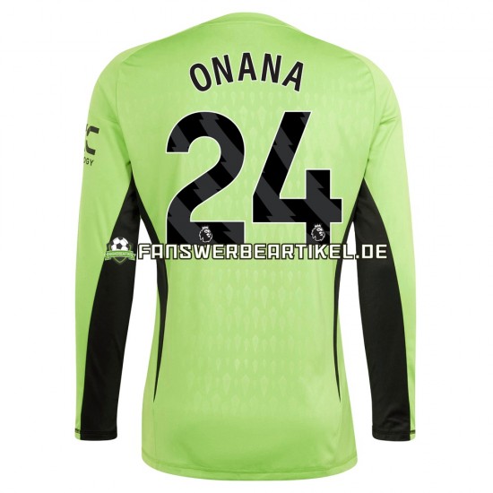 Andre Onana 24 Torwart Trikot Manchester United Herren Heimausrüstung 2023-2024 Langarm