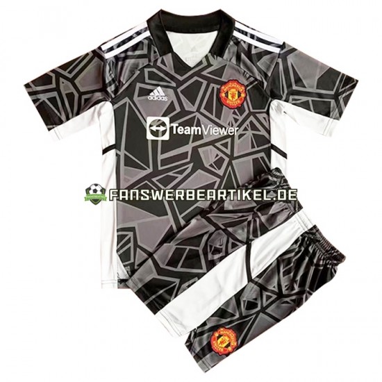 Torwart Trikot Manchester United Kinder Auswärtsausrüstung 2022-2023 Kurzarm