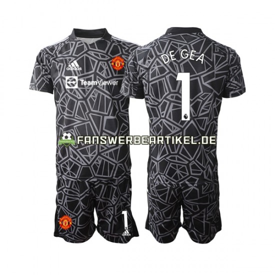 DE GEA 1 Torwart Trikot Manchester United Kinder Auswärtsausrüstung 2022-2023 Kurzarm