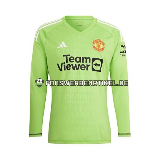 Torwart Trikot Manchester United Herren Heimausrüstung 2023-2024 Langarm