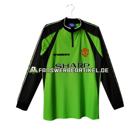 Retro Torwart Trikot Manchester United Herren Heimausrüstung 1998-1999 Langarm