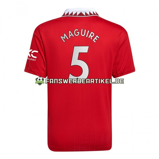 Harry Maguire 5 Trikot Manchester United Herren Heimausrüstung 2022-2023 Kurzarm