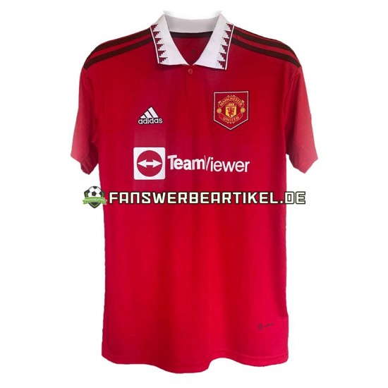 Trikot Manchester United Herren Heimausrüstung 2022-2023 Kurzarm