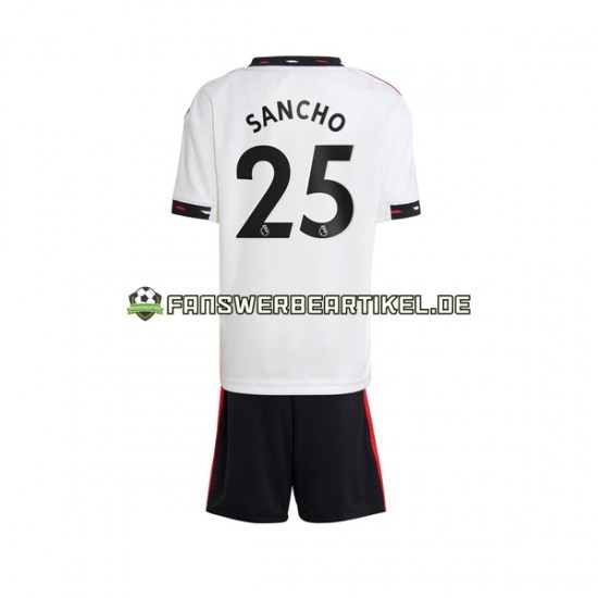 Jadon Sancho 25 Trikot Manchester United Kinder Auswärtsausrüstung 2022-2023 Kurzarm