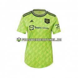 Trikot Manchester United Dame Ausweich ausrüstung 2022-2023 Kurzarm