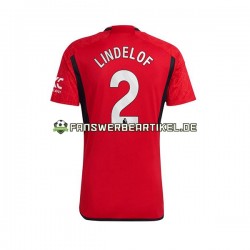 Lindelof 2 Trikot Manchester United Herren Heimausrüstung 2023-2024 Kurzarm