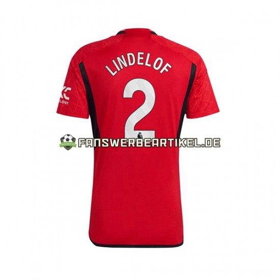 Lindelof 2 Trikot Manchester United Herren Heimausrüstung 2023-2024 Kurzarm