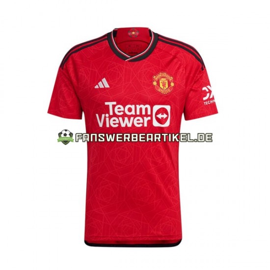 Lisandro Martinez 6 Trikot Manchester United Kinder Heimausrüstung 2023-2024 Kurzarm