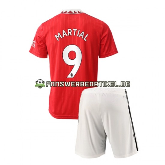 Martial 9 Trikot Manchester United Kinder Heimausrüstung 2022-2023 Kurzarm