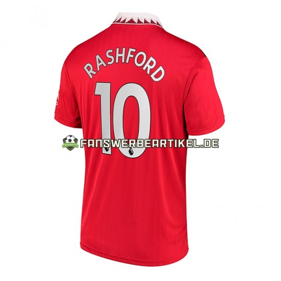 Rashford 10 Trikot Manchester United Herren Heimausrüstung 2022-2023 Kurzarm