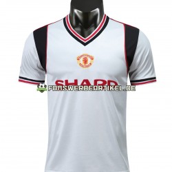 Retro 1985 Trikot Manchester United Herren Auswärtsausrüstung Kurzarm