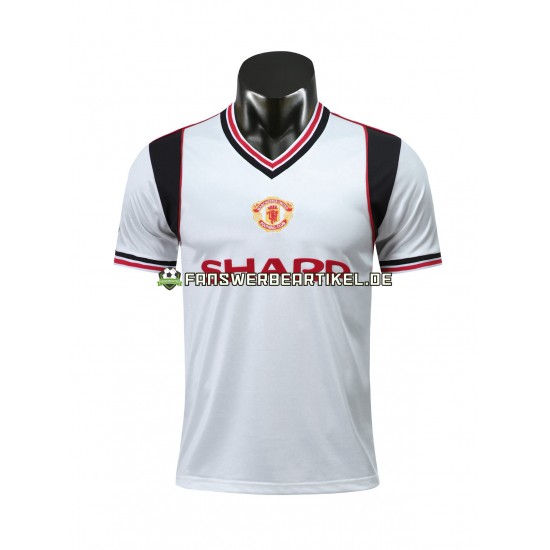 Retro 1985 Trikot Manchester United Herren Auswärtsausrüstung Kurzarm