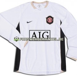 Retro -2007 Trikot Manchester United Herren Auswärtsausrüstung 2006 Langarm