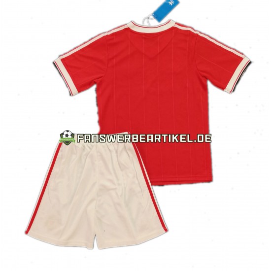 Retro 1984 Trikot Manchester United Kinder Heimausrüstung Kurzarm