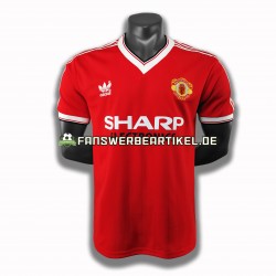 Retro 1983 Trikot Manchester United Herren Heimausrüstung Kurzarm