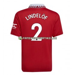 Victor Lindelof 2 Trikot Manchester United Herren Heimausrüstung 2022-2023 Kurzarm
