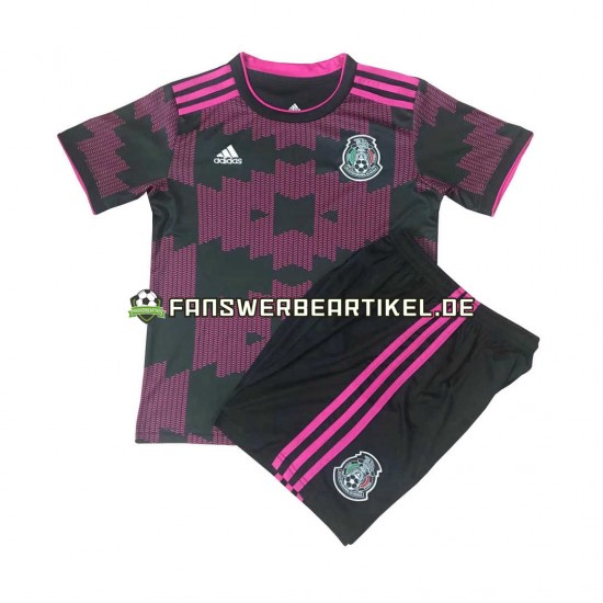 2021 Trikot Mexiko Kinder Heimausrüstung Kurzarm