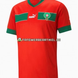 Trikot Marokko Herren Heimausrüstung WM 2022 Kurzarm