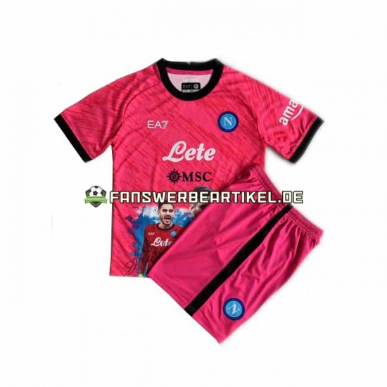 Face Game Alex Meret 1 Torwart Trikot SSC Neaples Kinder Heimausrüstung 2022-2023 Kurzarm