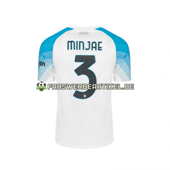 Face Game Minjae 3 Trikot SSC Neaples Herren Heimausrüstung 2022-2023 Kurzarm