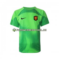 Torwart Trikot Niederlande Herren Auswärtsausrüstung WM 2022 Kurzarm