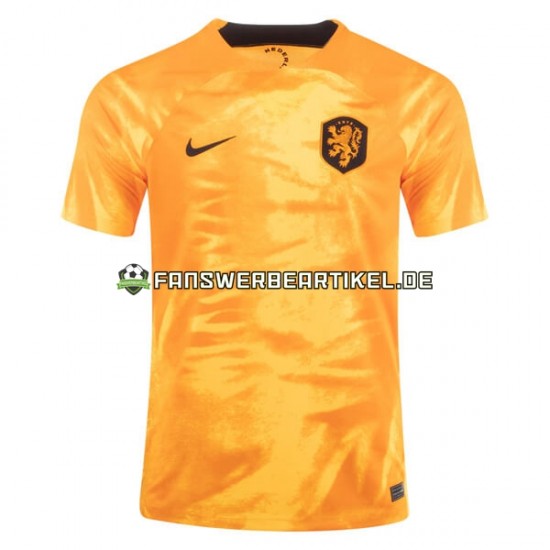 Trikot Niederlande Herren Heimausrüstung WM 2022 Kurzarm