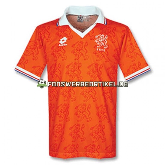 Retro 1996 Trikot Niederlande Herren Heimausrüstung Kurzarm