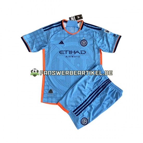 FC Trikot New York City Kinder Heimausrüstung 2023 Kurzarm