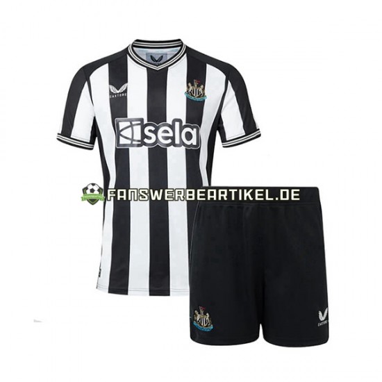 Trikot Newcastle United Kinder Heimausrüstung 2023-2024 Kurzarm