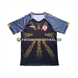 Trikot Nordmazedonien Herren Ausweich ausrüstung 2023 Kurzarm