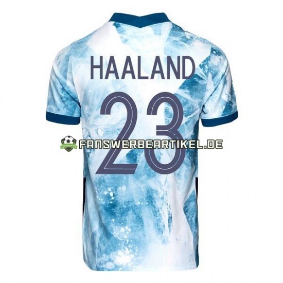 Erling Haaland 23 2020-2021 Trikot Norwegen Herren Auswärtsausrüstung Kurzarm