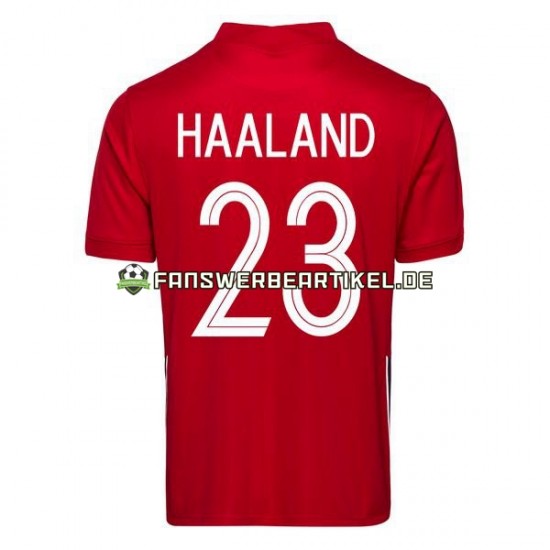 Erling Haaland 23 2020-2021 Trikot Norwegen Herren Heimausrüstung Kurzarm