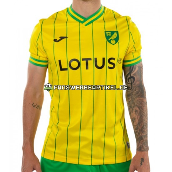 Trikot Norwich City Herren Heimausrüstung 2022-2023 Kurzarm