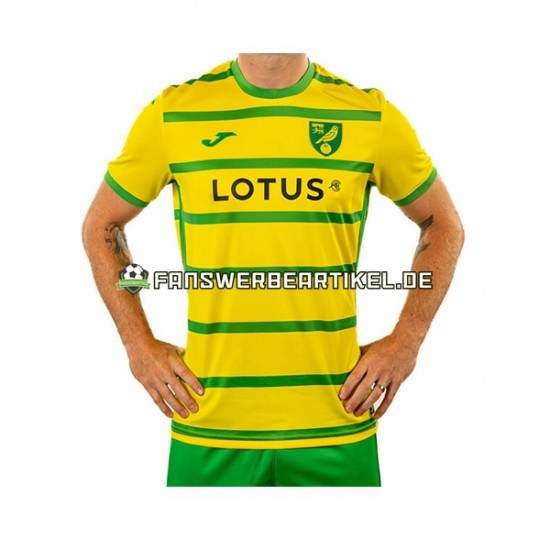 Trikot Norwich City Herren Heimausrüstung 2023-2024 Kurzarm